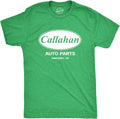 Crazy Dog Mens Callahan Auto Parts T Shirt Funny Graphic Novelty Tee