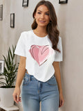 Motivational Graphic T-Shirt Inspirational Quote Casual Tee for Women with Abstract Art Design