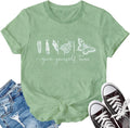 Butterfly Shirt for Wome Inspirational Growth T Shirt Give Yourself Time Casual Tees Tops