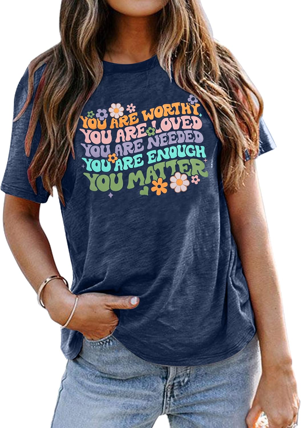 Kindness Shirt for Women Teachers You Matter Shirt Let Kindness Bloom Vintage Flower Be Kind Graphic Tee Top