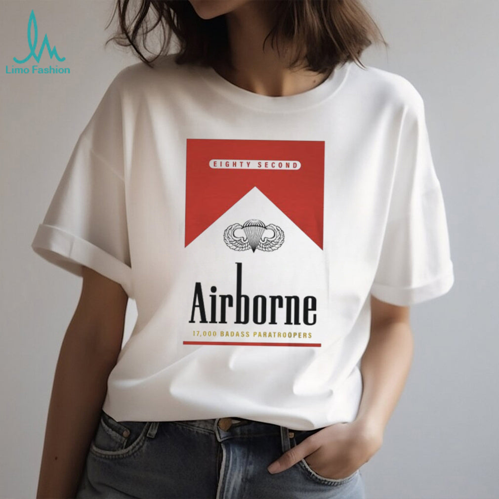 82nd Airborne Division Paratroopers “Airborne” Red Pack Style T Shirt