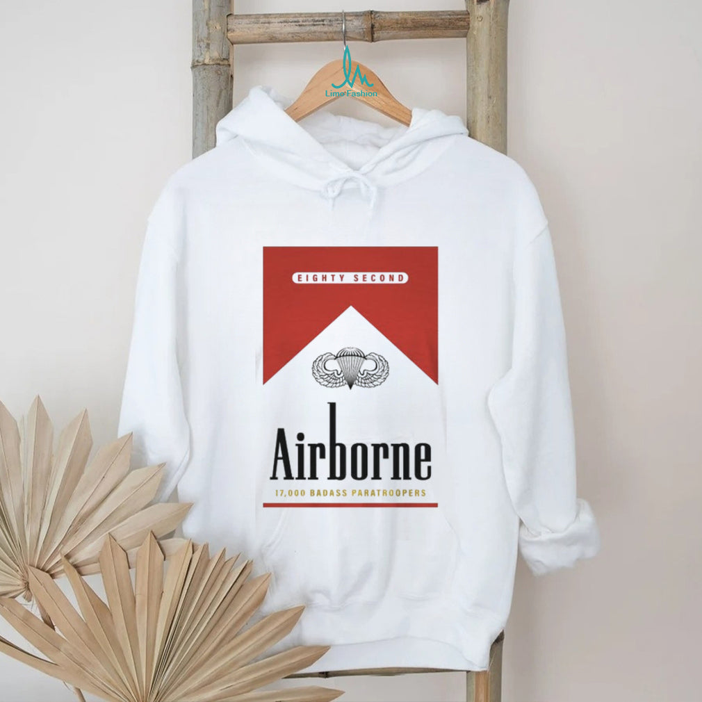 82nd Airborne Division Paratroopers “Airborne” Red Pack Style T Shirt