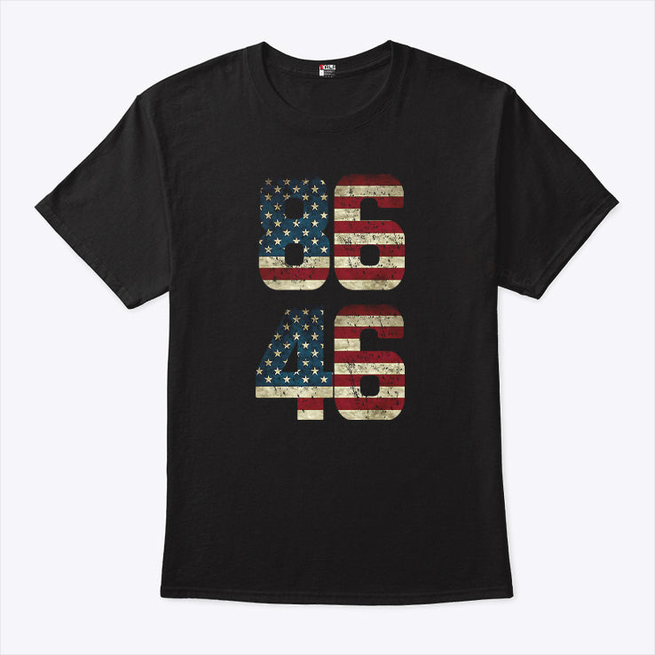8646 American Flag Anti Joe Biden T Shirt