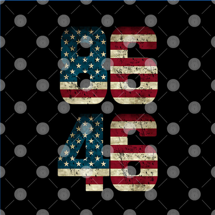 8646 American Flag Anti Joe Biden T Shirt