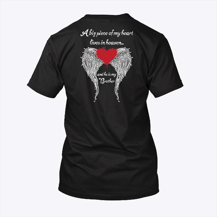 A Big Piece Of My Heart Lives In Heaven He Is My Brother Shirt