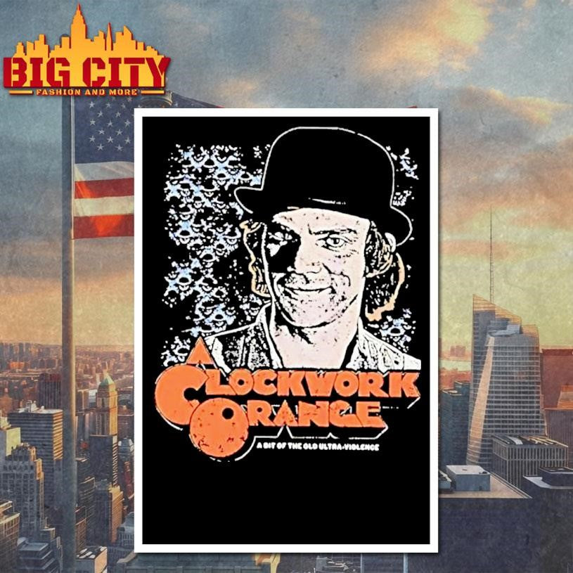A Clockwork Orange Alex Delarge Ultra Violence Kubrick Movie Retro Shirt
