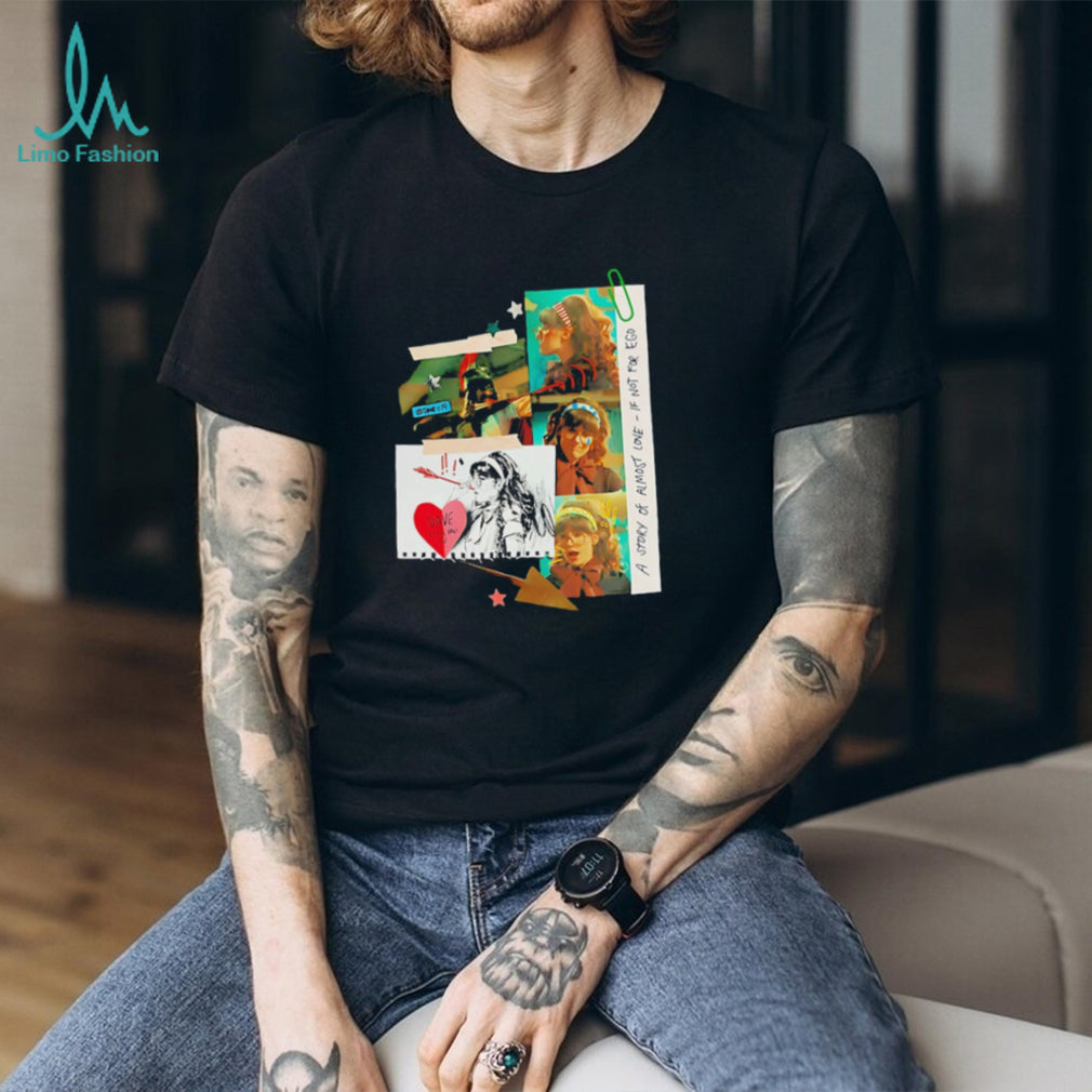 A Story Of Almost Love Retro Collage Aesthetic Graphic T Shirt