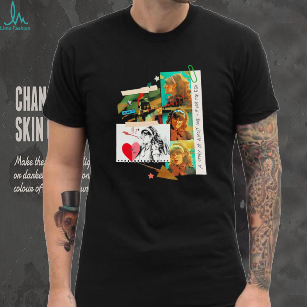 A Story Of Almost Love Retro Collage Aesthetic Graphic T Shirt