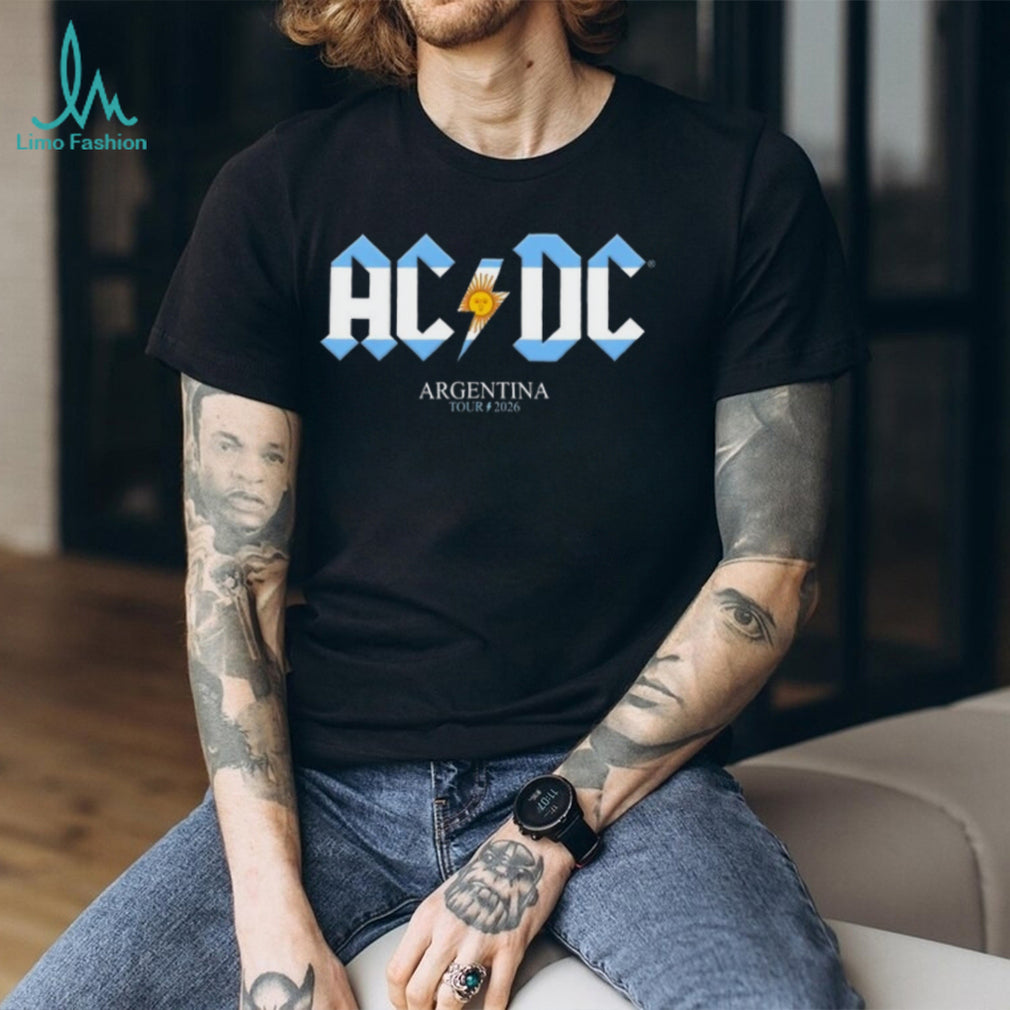 ACDC Argentina Tour 2026 Sun of May Lightning Bolt T Shirt