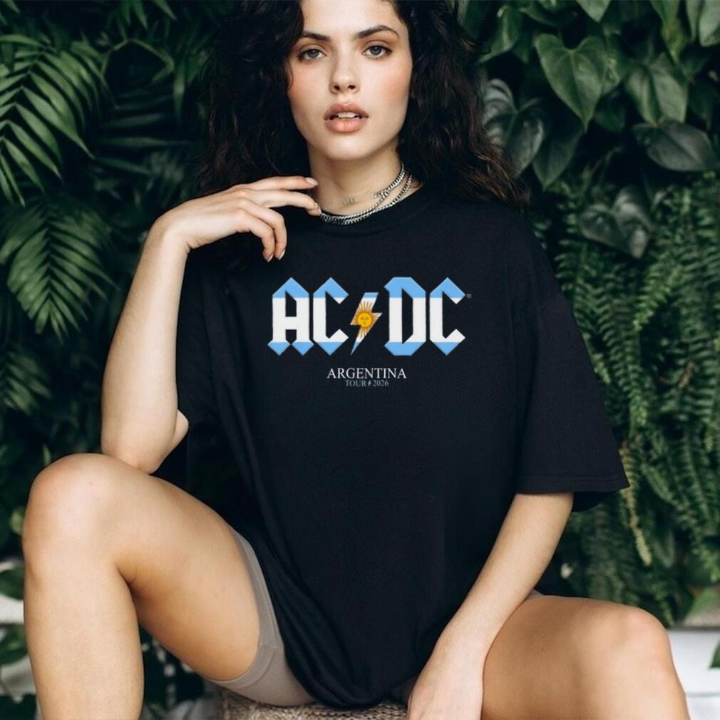 ACDC Argentina Tour 2026 Sun of May Lightning Bolt T Shirt