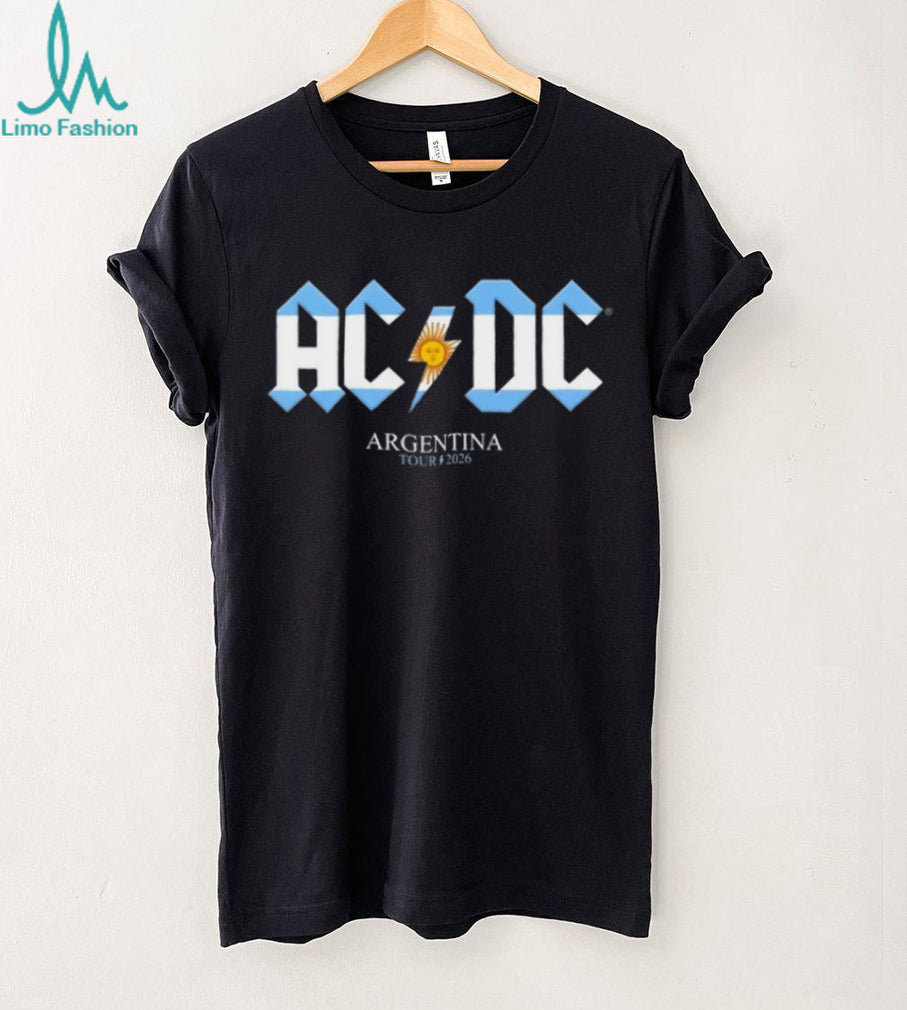 ACDC Argentina Tour 2026 Sun of May Lightning Bolt T Shirt