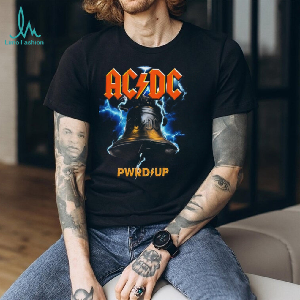 ACDC Hells Bells PWR UP Lightning Bolt Heavy Metal T Shirt