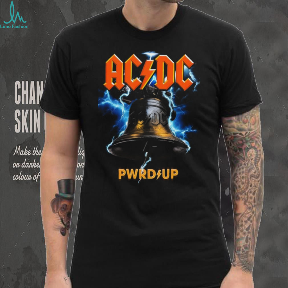 ACDC Hells Bells PWR UP Lightning Bolt Heavy Metal T Shirt