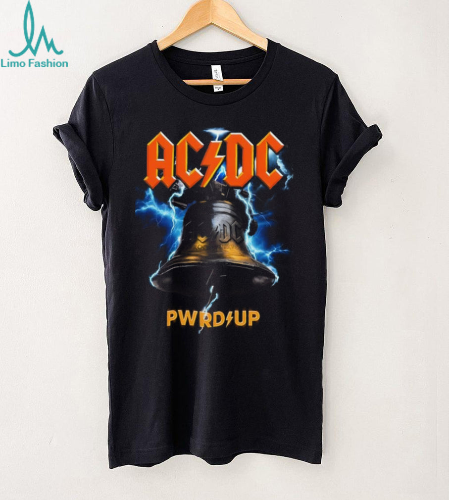 ACDC Hells Bells PWR UP Lightning Bolt Heavy Metal T Shirt
