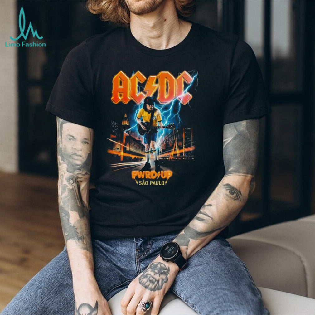 ACDC PWR UP Sao Paulo Brazil Tour Cityscape Graphic T Shirt