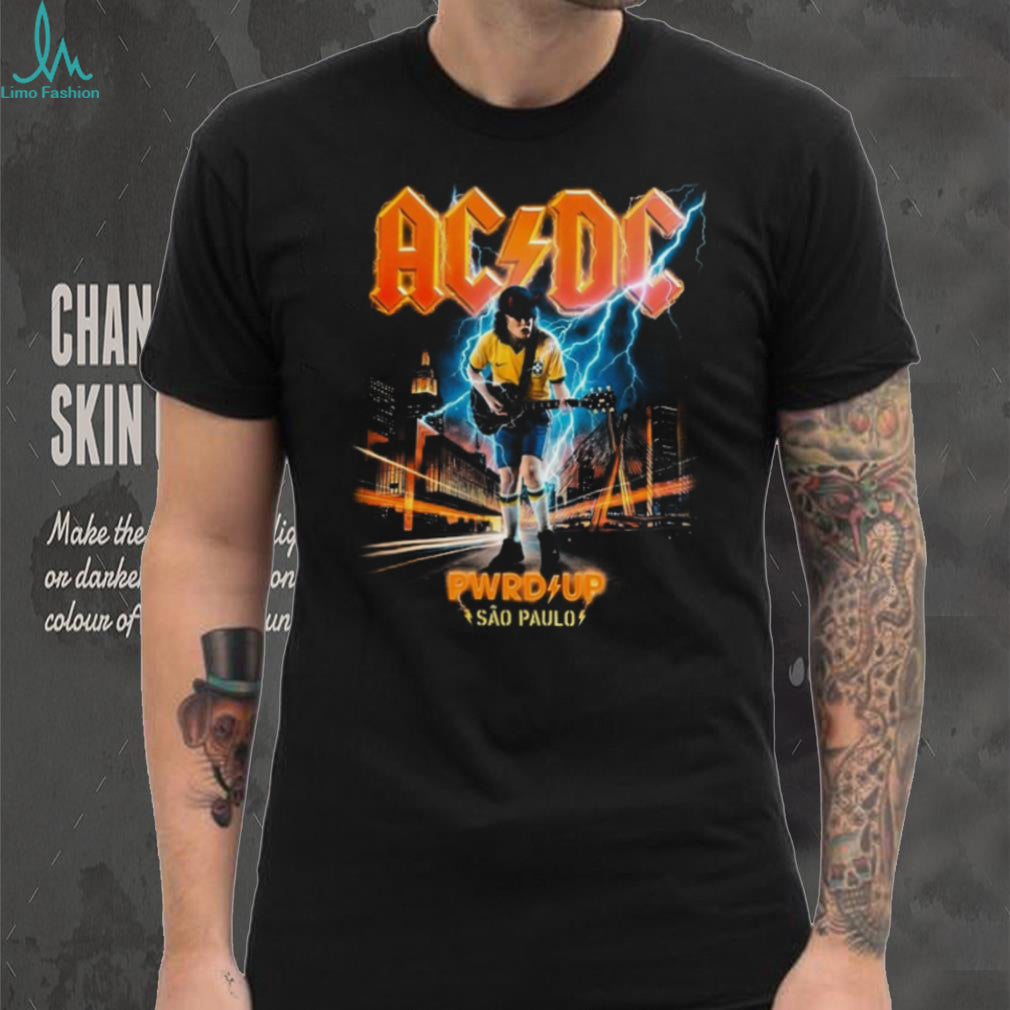 ACDC PWR UP Sao Paulo Brazil Tour Cityscape Graphic T Shirt