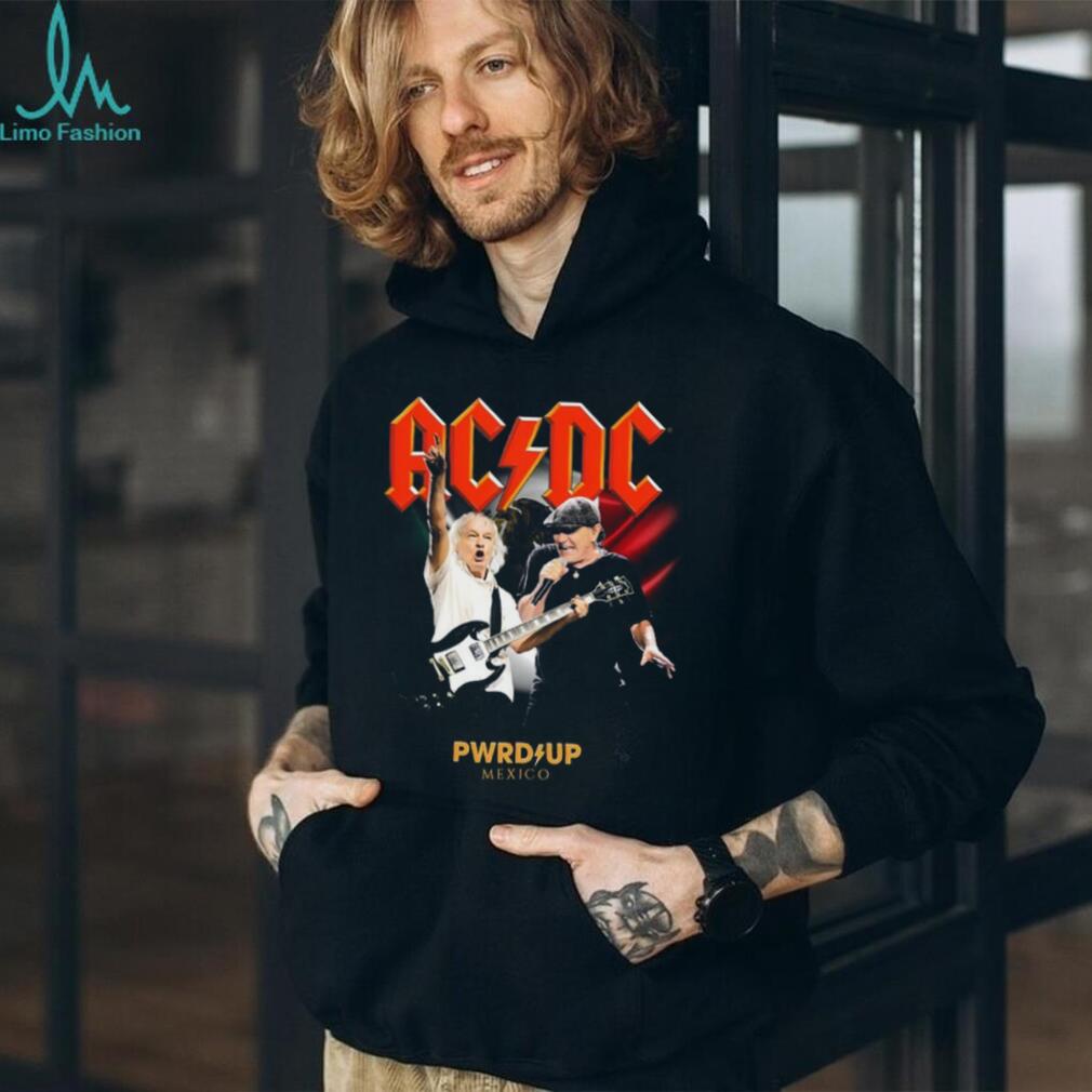 ACDC PWRUP Mexico Tour T Shirt Band Live Performance Graphic