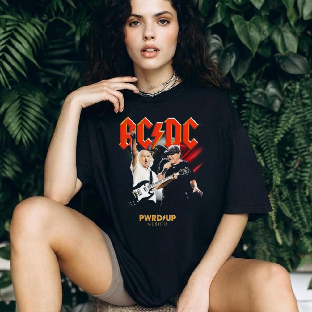 ACDC PWRUP Mexico Tour T Shirt Band Live Performance Graphic