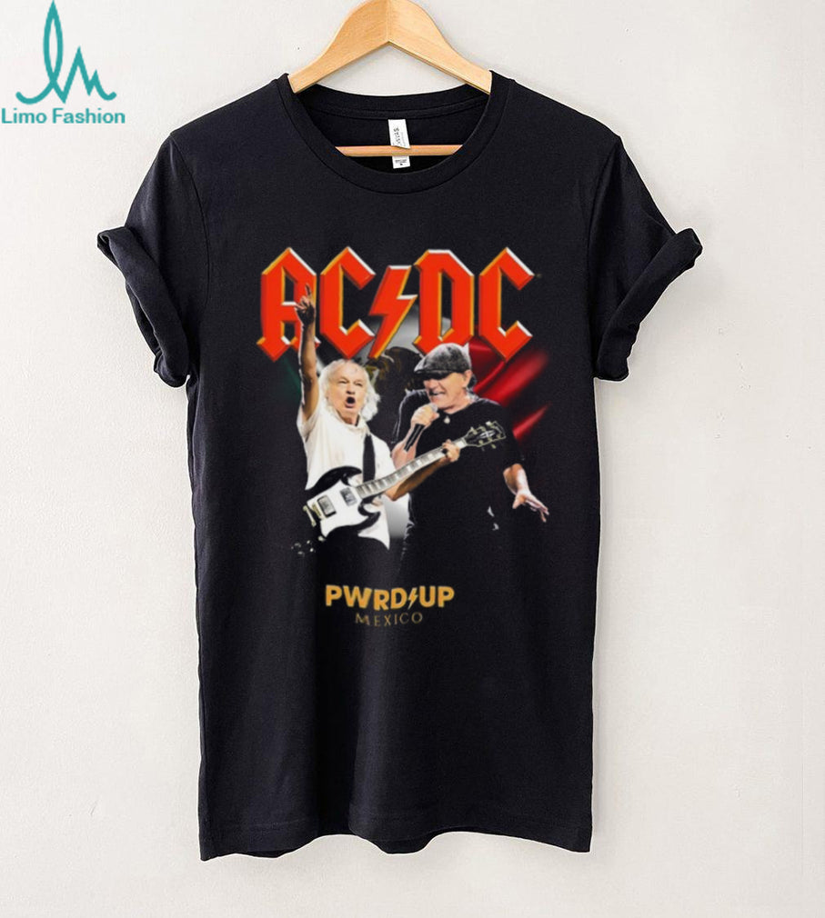 ACDC PWRUP Mexico Tour T Shirt Band Live Performance Graphic