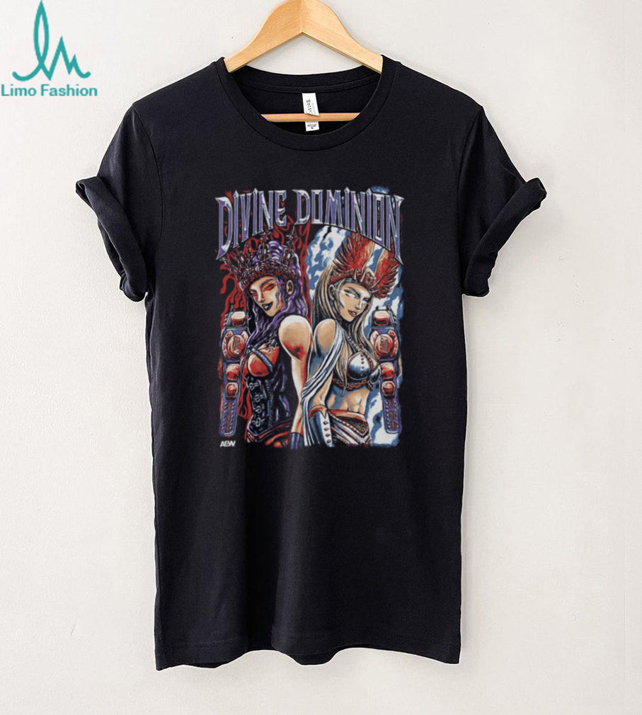 AEW Julia Hart and Skye Blue Divine Dominion Graphic T Shirt