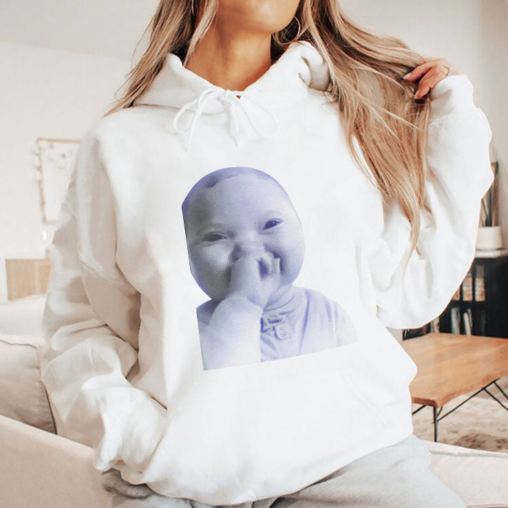 AI Baby Holding Laugh Meme Viral Trend Shirt