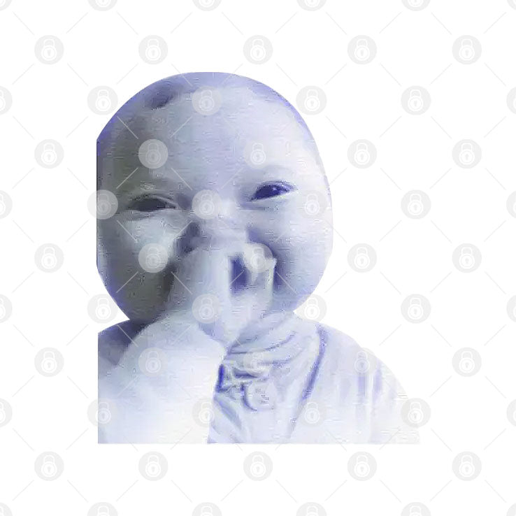 AI Baby Holding Laugh Meme Viral Trend Shirt