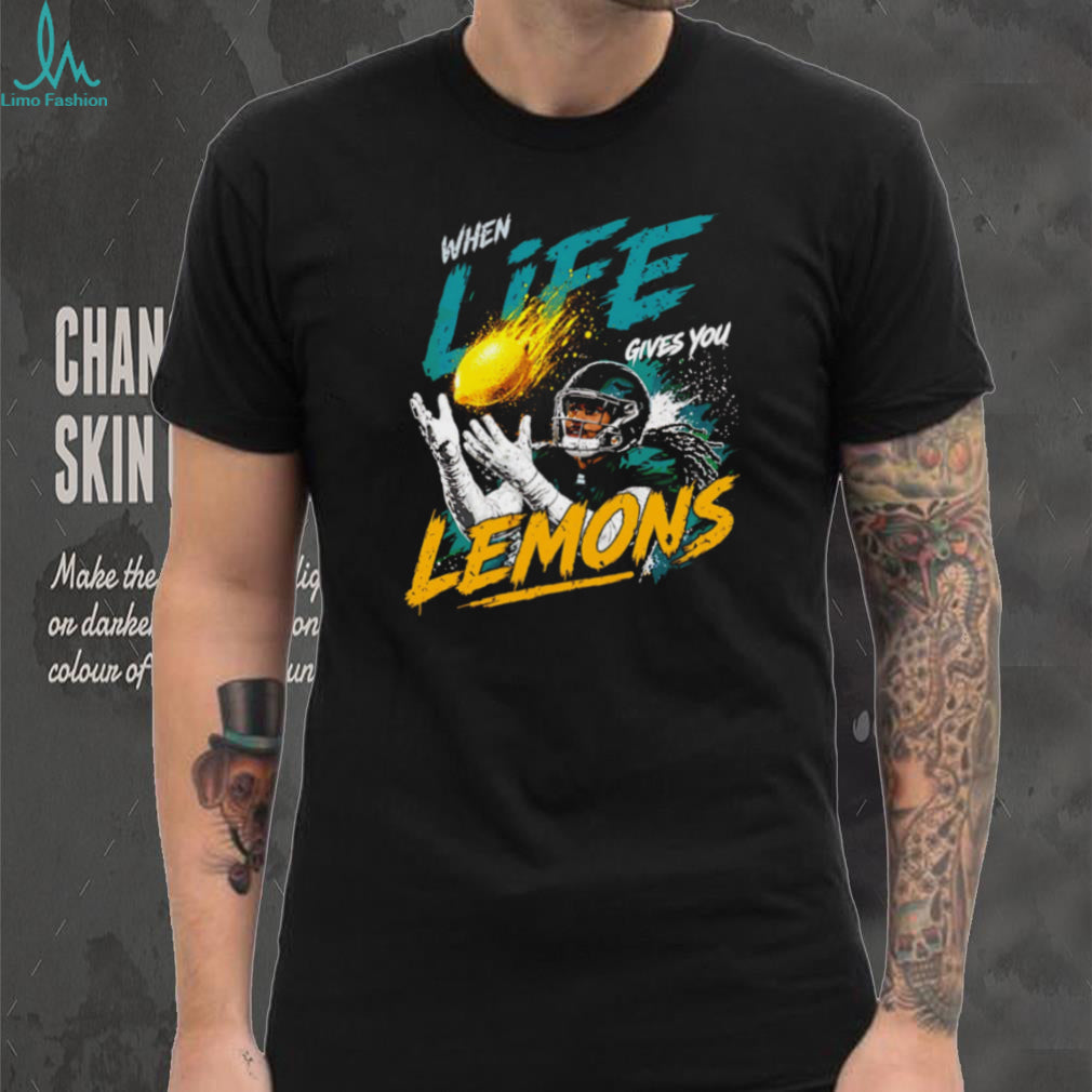 AJ Brown When Life Gives You Lemons Philadelphia Football Fans Vintage Style Men T Shirt