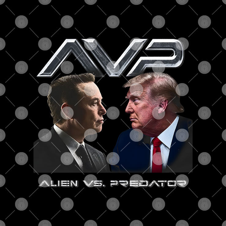 AVP Alien Vs Predator Trump Vs Elon T Shirt