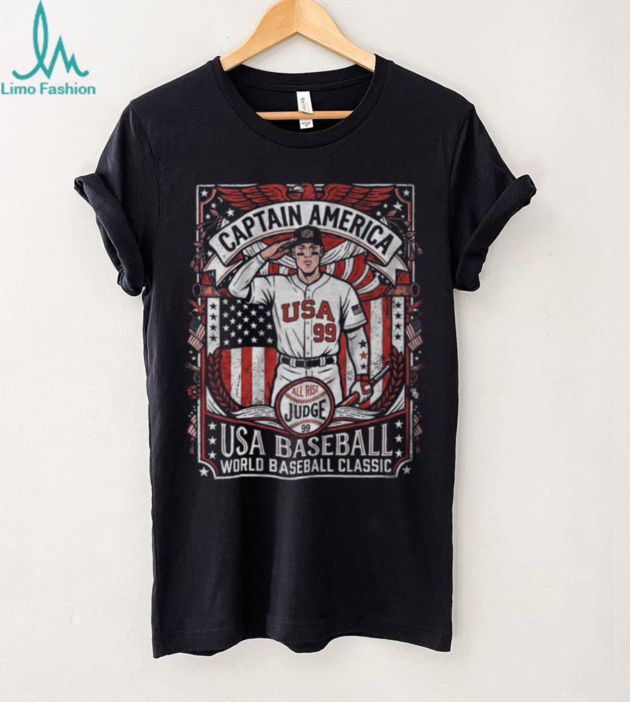Aaron Judge Captain America USA Baseball World Baseball Classic T Shirt