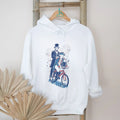Abe Lincoln and George Washington Riding Tandem Bike Patriotic T Shirt