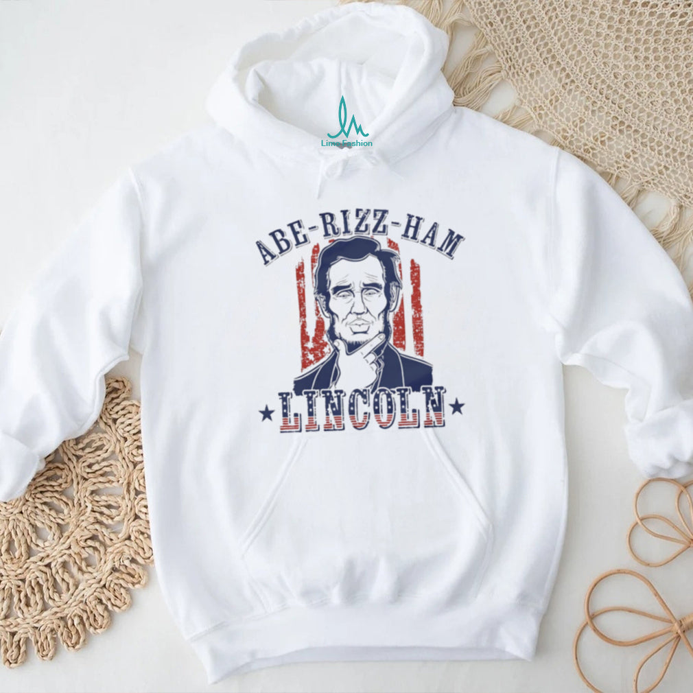 Abe Rizz Ham Lincoln Funny Abraham Lincoln Rizz Aesthetic White T Shirt
