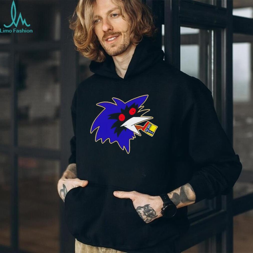 Abstract Blue Crow Bird Mascot Graphic Streetwear T Shirt