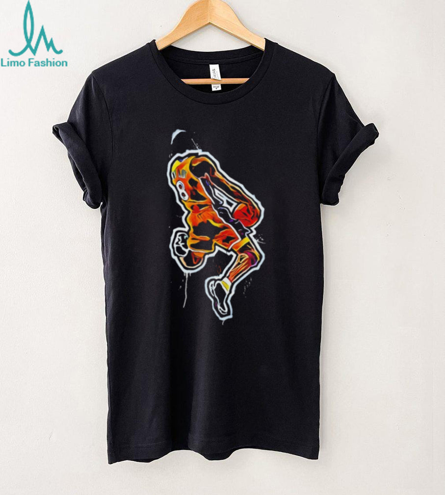 Abstract Kobe Bryant Slam Dunk Splatter Art Basketball T Shirt