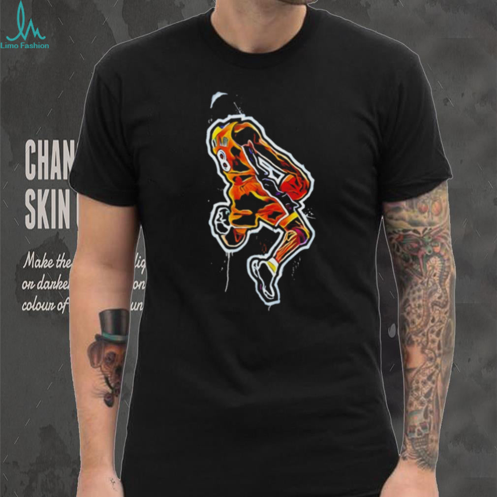 Abstract Kobe Bryant Slam Dunk Splatter Art Basketball T Shirt