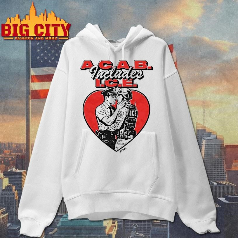 Acab Includes Ice Anti Police Heart Shape Shirt