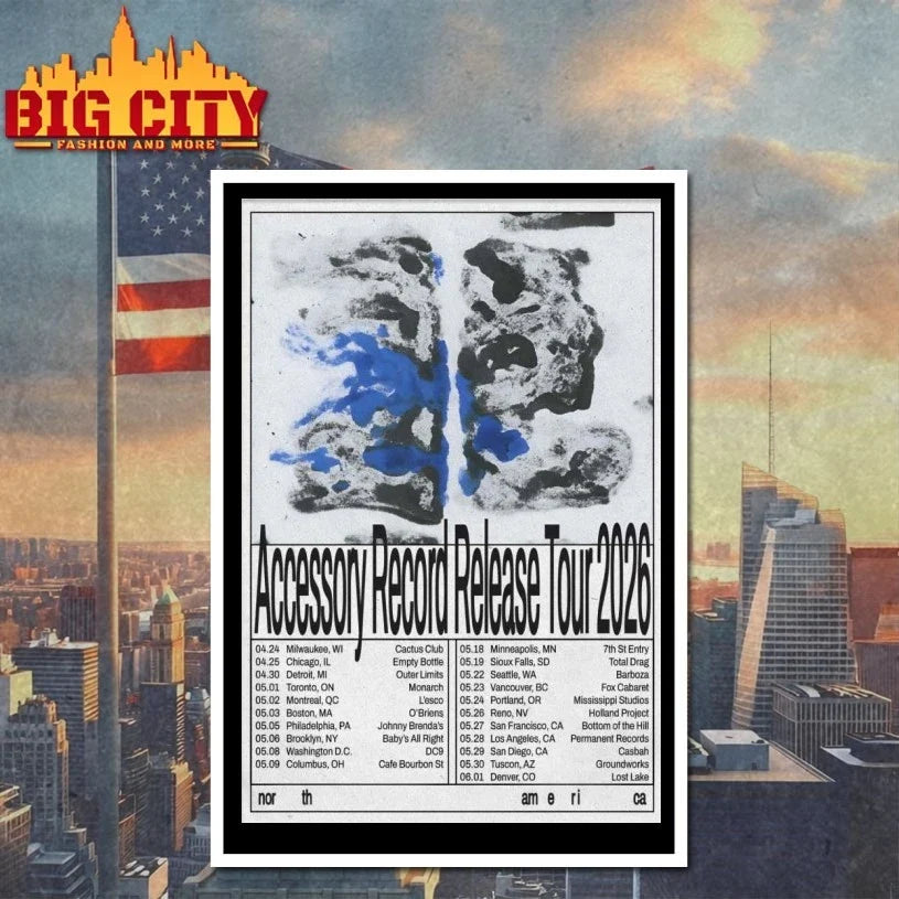 Accessory Record Release North America 2026 Shows Poster shirt