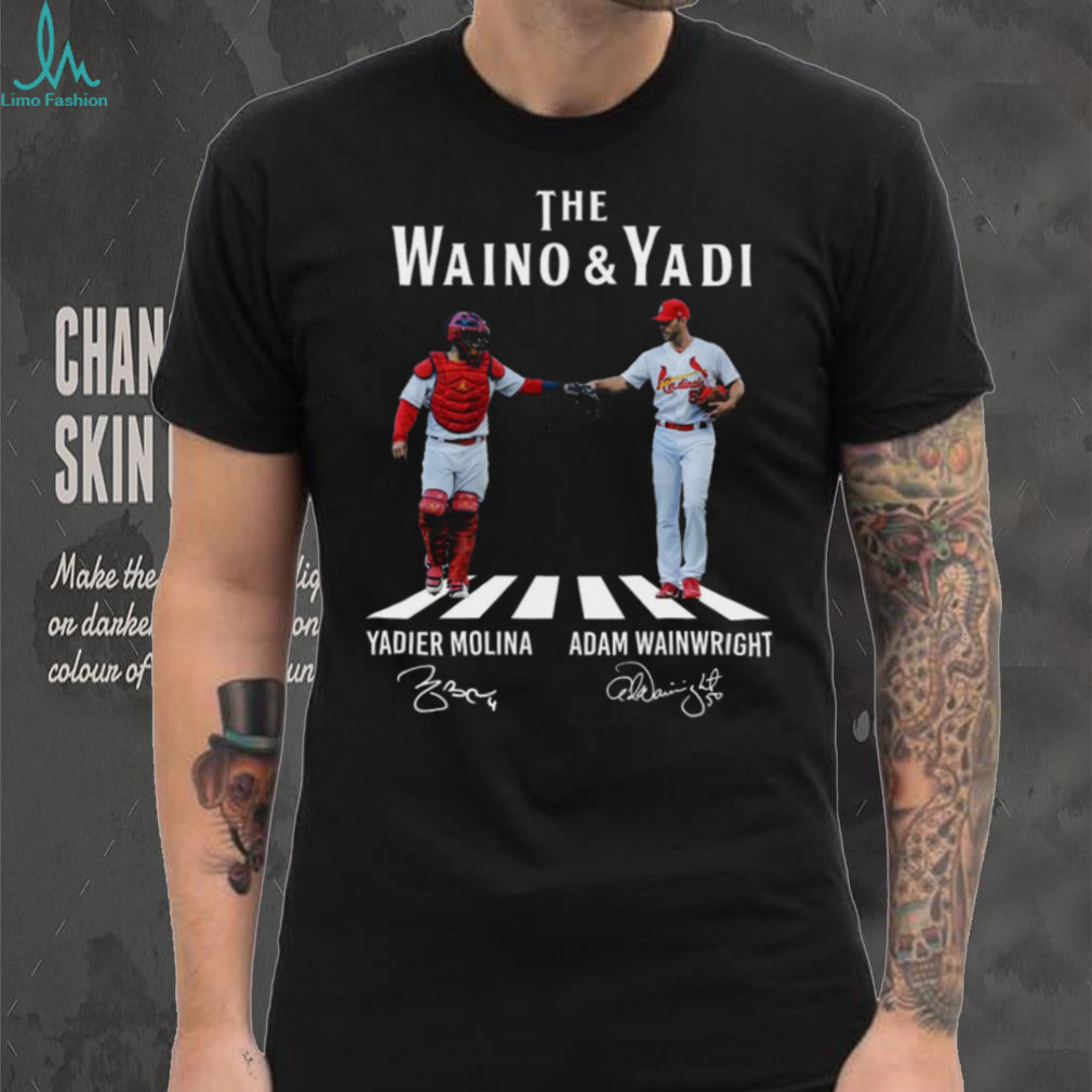 Adam Wainwright Yadier Molina St Louis Cardinals MLB Battery Legends Vintage Men Women Shirt