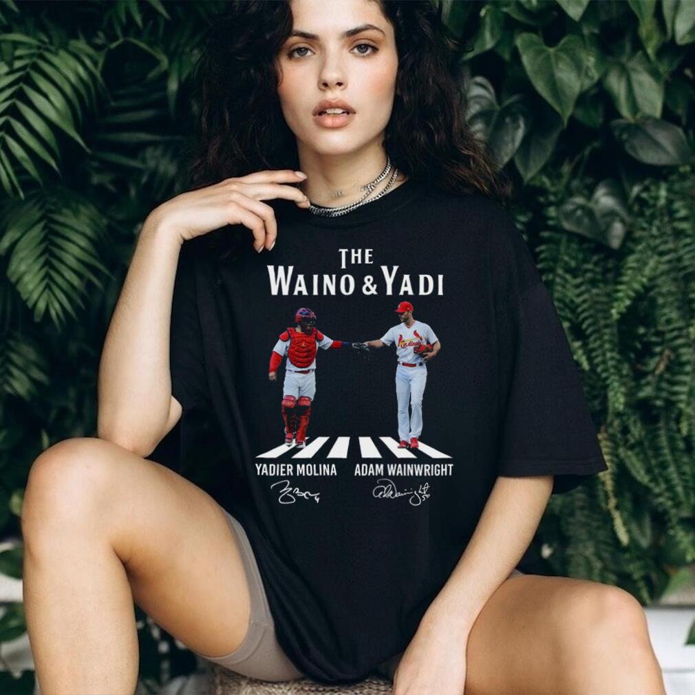 Adam Wainwright Yadier Molina St Louis Cardinals MLB Battery Legends Vintage Men Women Shirt