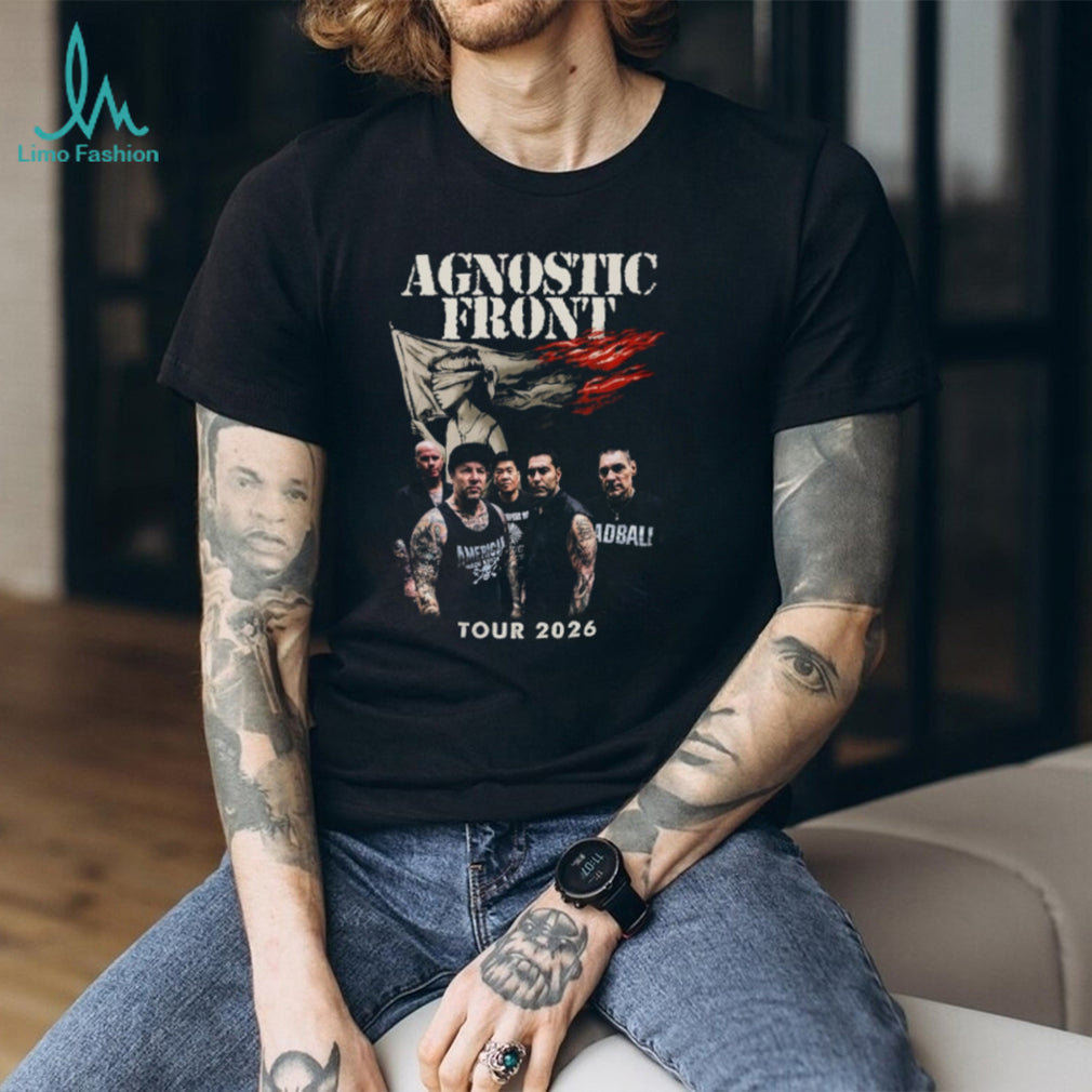 Agnostic Front Tour 2026 Band Photo Black T Shirt