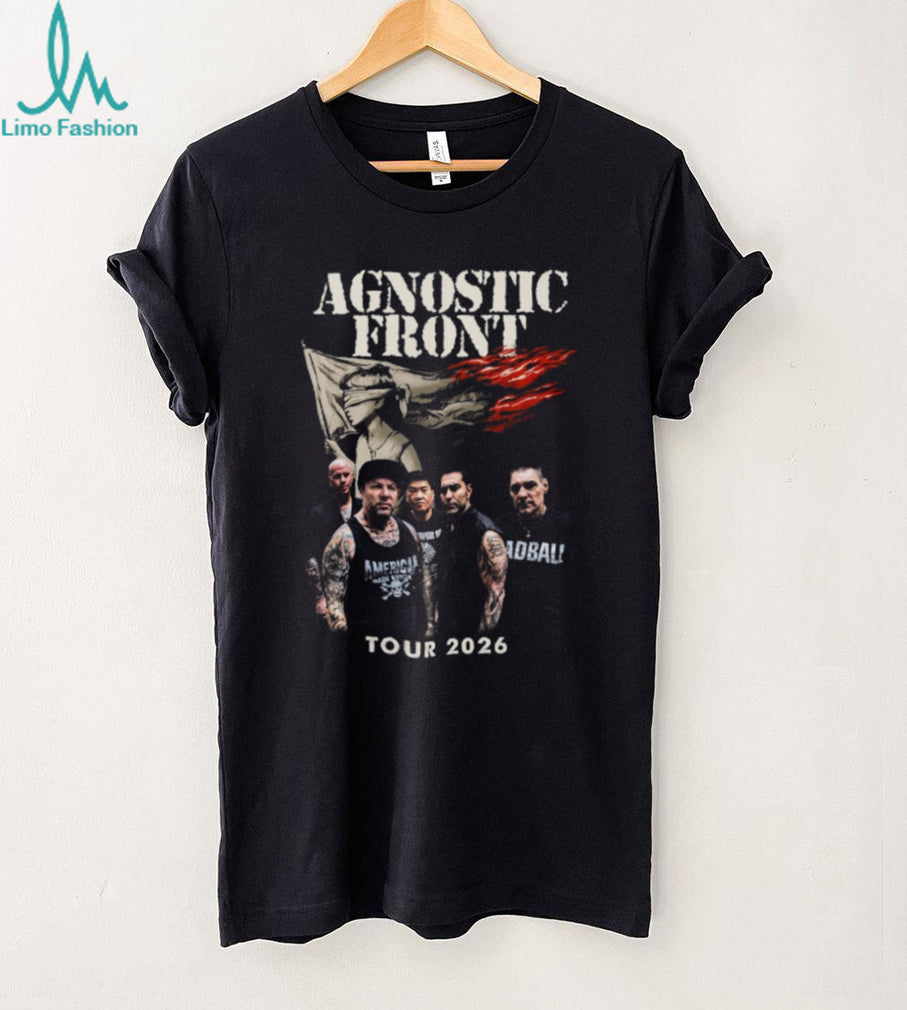 Agnostic Front Tour 2026 Band Photo Black T Shirt