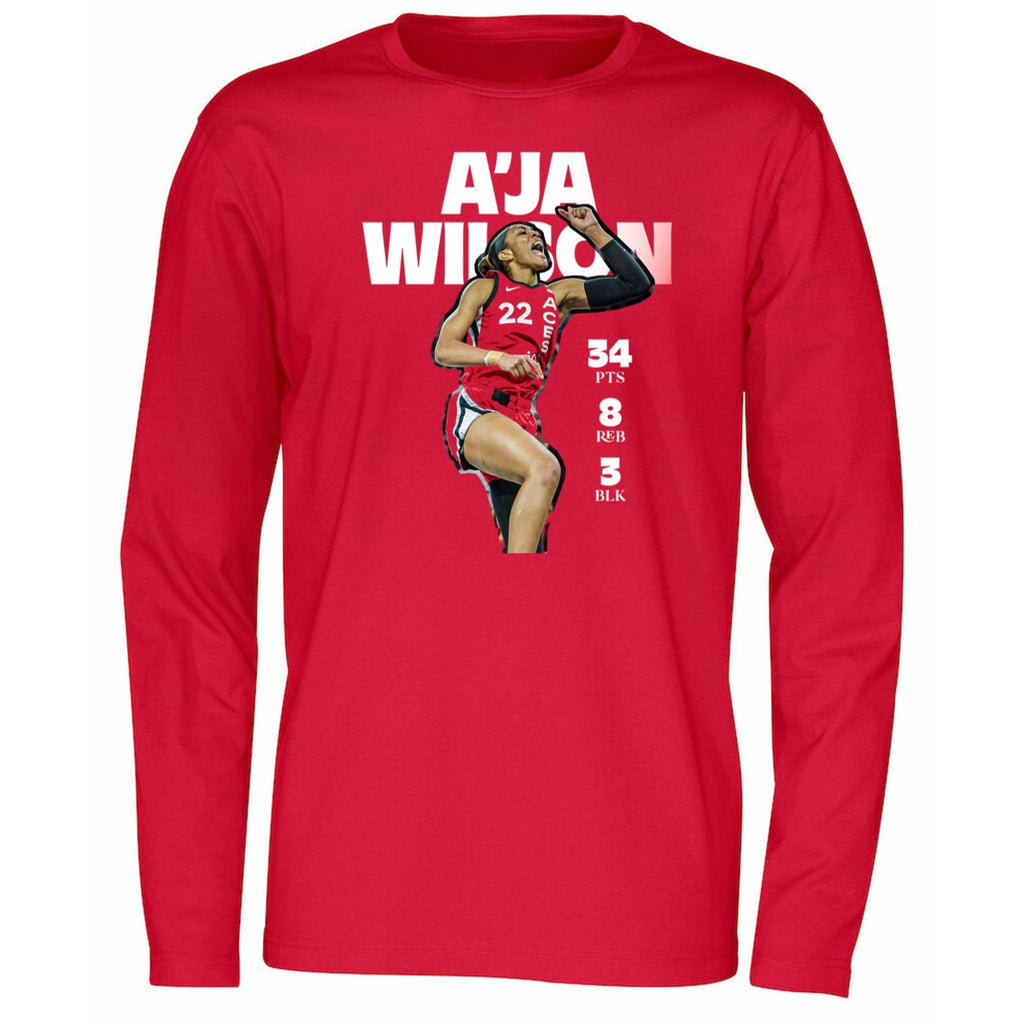 A’ja Wilson 34 Pts 8 Reb 3 Blk Shirt
