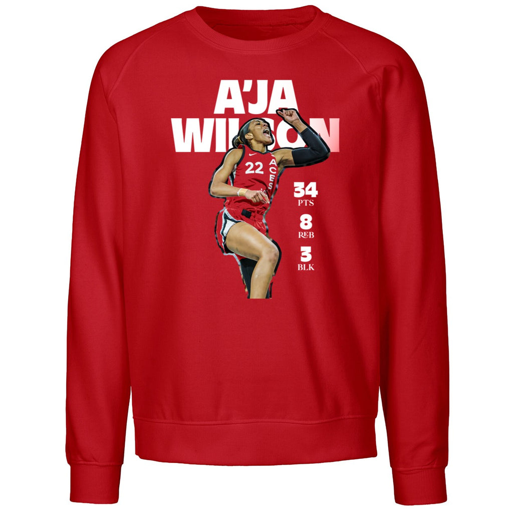 A’ja Wilson 34 Pts 8 Reb 3 Blk Shirt