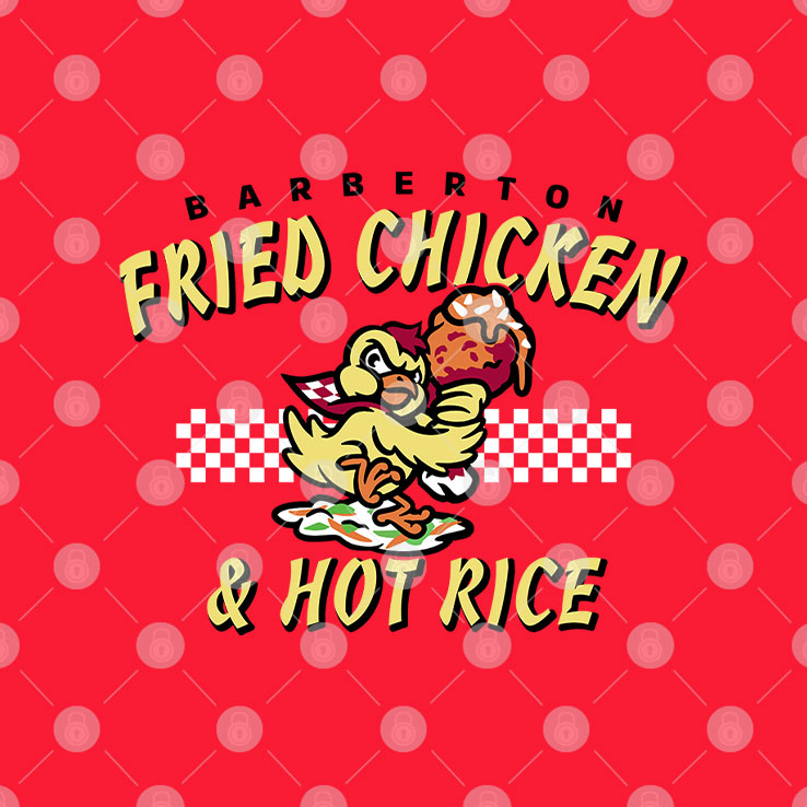 Akron RubberDucks Barberton Fried Chicken And Hot Rice T Shirt