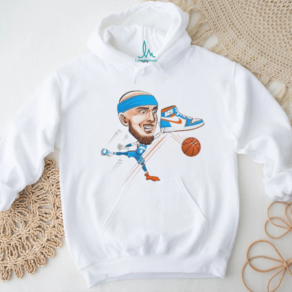 Alex Caruso AC9 Basketball Caricature Sneaker Graphic Tee