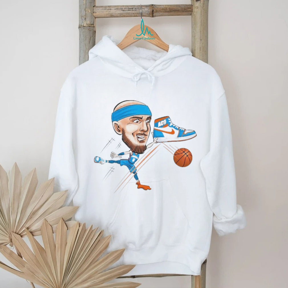 Alex Caruso AC9 Basketball Caricature Sneaker Graphic Tee