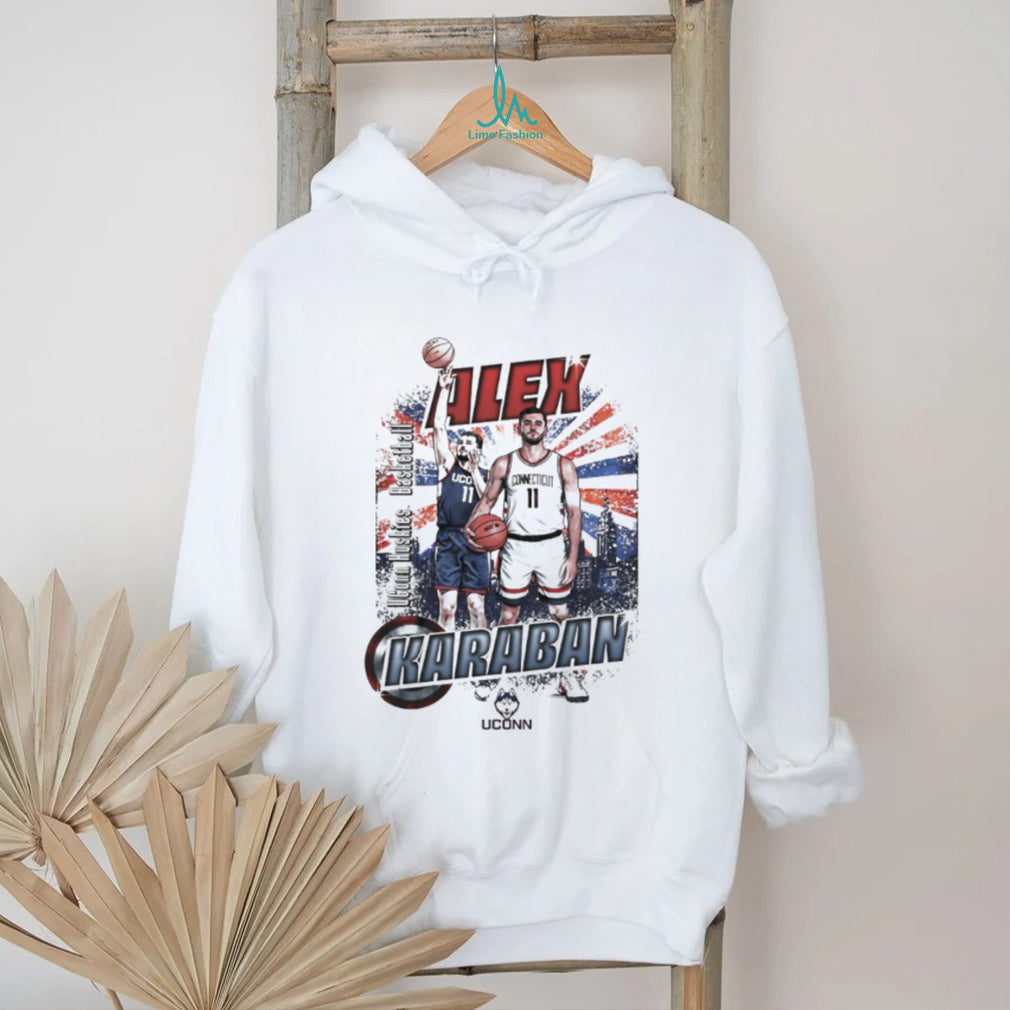 Alex Karaban UConn Huskies Basketball Star Graphic Tribute T Shirt