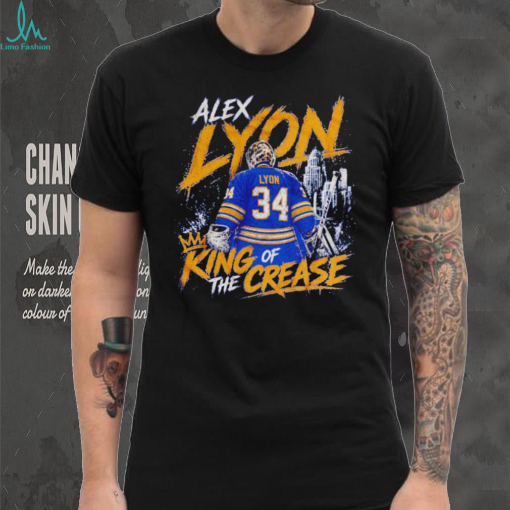 Alex Lyon King Of The Crease Detroit Hockey Goalie 34 Retro Fans T Shirt