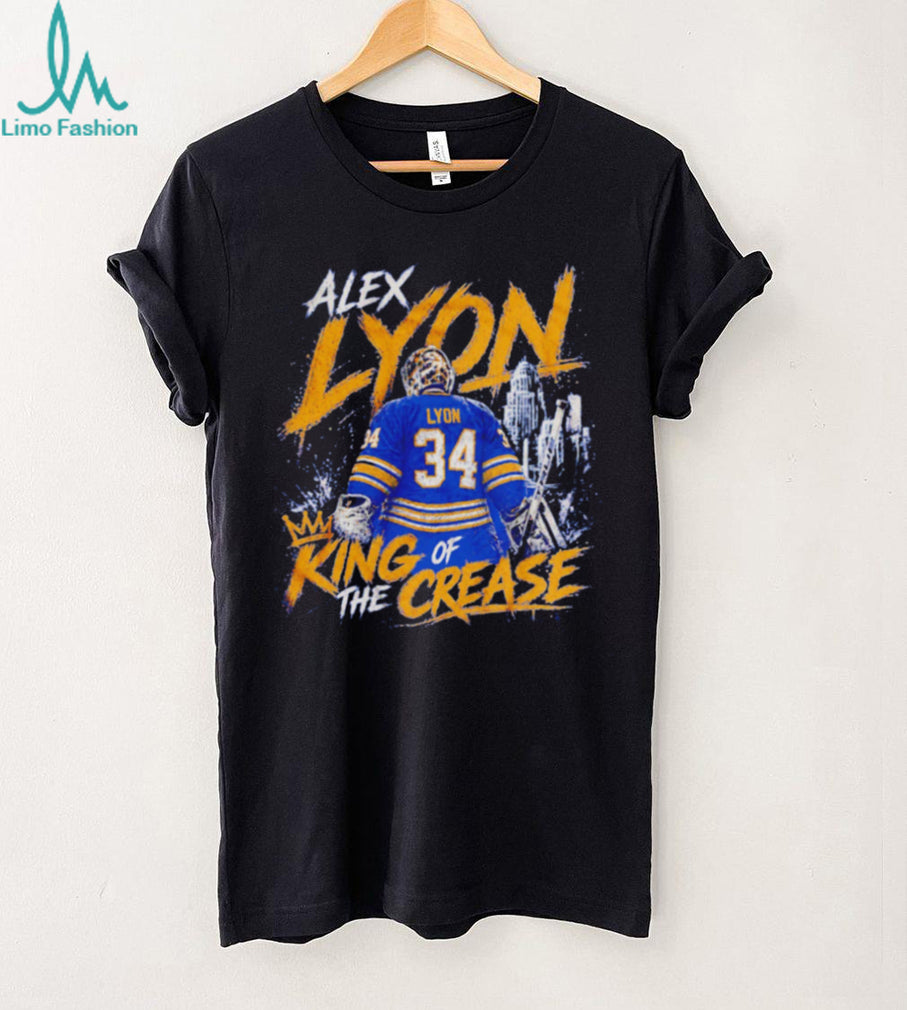 Alex Lyon King Of The Crease Detroit Hockey Goalie 34 Retro Fans T Shirt