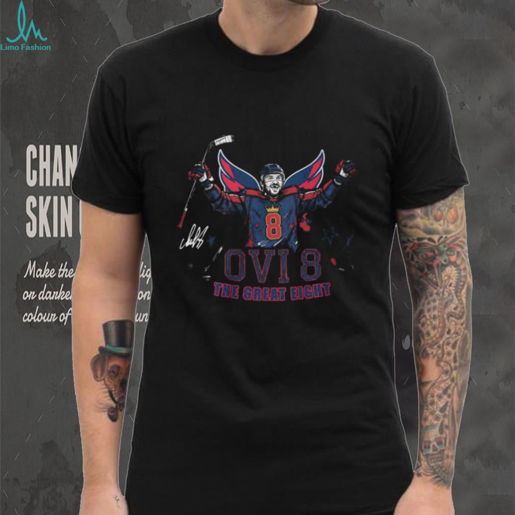 Alex Ovechkin Ovi 8 The Great Eight Washington Hockey Fan T Shirt