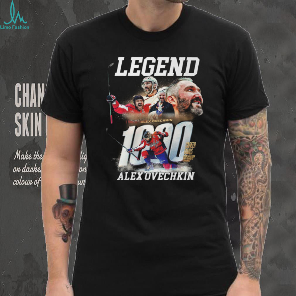 Alex Ovechkin Washington Capitals 1000 Career Goals Legend T Shirt